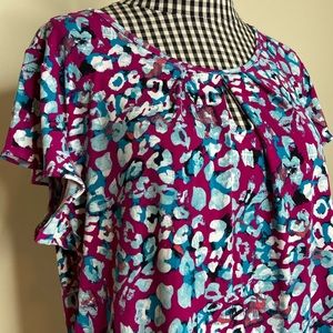 Liz Claiborne Pink floral blouse